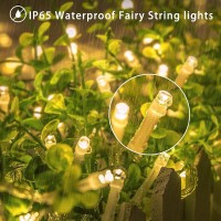 Koopower 16Ft String Lights 40 Led Remote (Timer Dimmable), Battery Operated Waterproof Fairy Lights With 8 Modes, Warm White