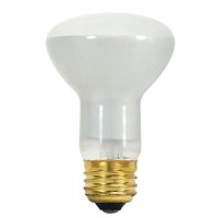 Satco 45R20 Incandescent Reflector, 45W E26 R20, Frosted Bulb [Pack Of 12]