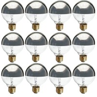 Satco S3861 Incandescent 40W 120V Globe G25 Silver Crown Decorative Light Bulb; 280 Lumens; 1500 Rated Hours; E26 Medium Base; C-9 Fillament; 2700K Warm White; 100 Cri; Dimmable