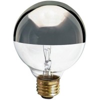 Satco S3861 Incandescent 40W 120V Globe G25 Silver Crown Decorative Light Bulb; 280 Lumens; 1500 Rated Hours; E26 Medium Base; C-9 Fillament; 2700K Warm White; 100 Cri; Dimmable