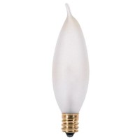 6 Pk Satco S3278 25 Watt Ca8 Incandescent; Frost; 1500 Average Rated Hours; 200 Lumens; Candelabra Base; 120 Volts