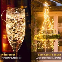 Fairy Lights Plug In, 100Ft 300Led Waterproof Firefly Lights On Copper Wire - Ul Adaptor Included, Starry String Lights For Wedding Indoor Outdoor Christmas Patio Garden Decoration, Warm White