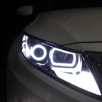 This new LED car headlight is a high imitation of traditional halogen or xenon lamps not only the luminous point is placed the same site but the light chips cover with quartz glass tube to improve lights beam angle up to 175 degree It can provide softer l