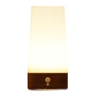 Zeefo Motion Sensor Led Night Light 3 Modes Battery Powered Led Table Lamp,Sensitive Lights Stairway Bedroom/Bathroom Hallway Emergency Camping Lamp For Kids Nursery Child House(Square Shape)