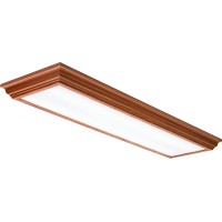 Lithonia Lighting Fmfl 30840 Caml Oa 4Foot Led Cambridge Linear Flush Mount 2800 Lumens 120 Volts 35 Watts Damp Listed Oak