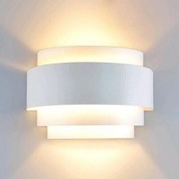 Lightinthebox Modern Wall Sconce Indoor Wall Light Fixture Half Moon Metal Wall Lamp White For Stair Hallway Home Theatre Bedroom (1Pcs)