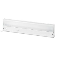 Undercabinet light features an allwhite steel housing onoff rocker switch and snapin ribbed acrylic diffuser 64 cord has a twoprong grounded plug Undercabinet light includes mounting hardware and fluorescent tube Energyefficient light is easy to install a