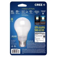 Cree Ba19-08027Omb-12De26-3_120 60W Equivalent 2700K A19 Led Light Bulb With 4Flow Filament Design (8 Pack), Soft White