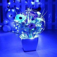 Solarmks Solar String Lights,200 Led Solar Lights Outdoor 8 Modes Blue Christmas Lights Waterproof Solar Fairy Lights For Pool Garden Patio Wedding Party Christmas Holiday Outdoor Decorative