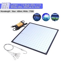 Yescom 225 Blue & White Leds Grow Light Ultrathin Panel Hydroponics Indoor Plant Veg Lamp For Growing Room Tent