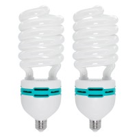 Limostudio [2-Pack] Photo Studio 85W 6500K Full Spectrum Daylight Energy Saving Compact Fluorescent Spiral Bulb,Day Light Tone, Agg1719