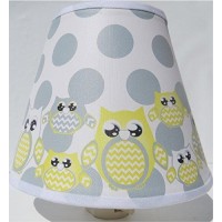 Yellow Owl Night Lights With Dots/Owl Nursery Decor