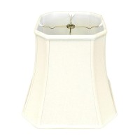 Royal Designs Square Cut Corner Basic Lamp Shade, Linen Eggshell, 10