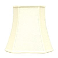 Royal Designs Square Cut Corner Basic Lamp Shade, Linen Eggshell, 10