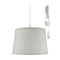 Homeconcept 1 Light Swag Plug-In Pendant 12