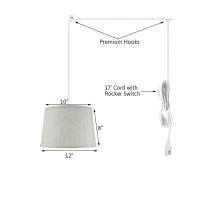 Homeconcept 1 Light Swag Plug-In Pendant 12