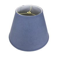 9X16X12 Empire Hardback Lampshade Textured Blue Slatewith Brass Spider Fitter - Perfect For Table And Floor Lamps - Large, Blue