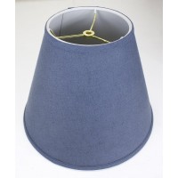 9X16X12 Empire Hardback Lampshade Textured Blue Slatewith Brass Spider Fitter - Perfect For Table And Floor Lamps - Large, Blue