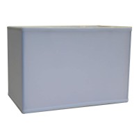 Rectangular Drum Lampshade (10X16) (10X16) X 11 Softback White