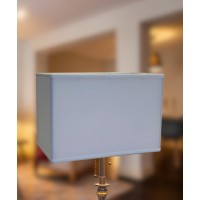 Rectangular Drum Lampshade (10X16) (10X16) X 11 Softback White