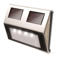 Metal Solar Deck Light - Stainless Steel - Pack Of 4