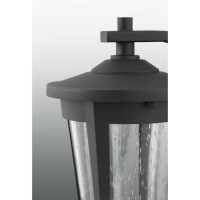 Progress Lighting East Haven Led Collection 1-Light Clear Seeded Glass Transitional Outdoor Small Wall Lantern Light Antique Bronze