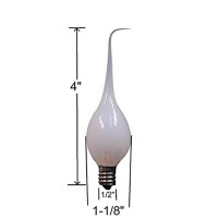 Creative Hobbies� Silicone Dipped, Country Style, Electric Candle Lamp Chandelier Light Bulbs, 7 Watt, Individually Boxed, Wholesale Pack Of 10 Bulbs