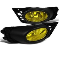 Spec-D Tuning Lf-Cv094Amoem-Rs Honda Civic Dx Ex Lx Si 4Dr Sedan Fog Lights Amber