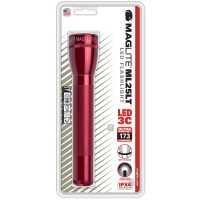 Maglite Ml25Lt Led 3-Cell C Flashlight, Red