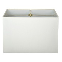 Royal Designs, Inc. Rectangle Hardback Lamp Shade, Hb-613-14Wh, White, (6 X 12) X (8 X 14) X 10