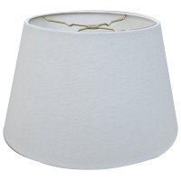 Royal Designs, Inc. Empire Hardback Lamp Shade, Linen White, 9 X 14 X 10.5 (Hb-609-14Lnwh)