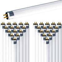 Luxrite F14T5/830 14W 22 Inch T5 Fluorescent Tube Light Bulb, 3000K Soft White, 60W Equivalent, 1140 Lumens, G5 Mini Bi-Pin Base, Lr20856, 12-Pack