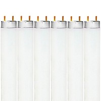 Luxrite F32T8/841 32W 48 Inch T8 Fluorescent Tube Light Bulb, 4100K Cool White, 2800 Lumens, G13 Medium Bi-Pin Base, Lr20732, 6 Count (Pack Of 1)