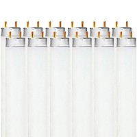 Luxrite F32T8/865 32W 48 Inch T8 Fluorescent Tube Light Bulb, 6500K Daylight, 2800 Lumens, G13 Medium Bi-Pin Base, Lr20735, 12-Pack