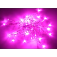 Karlling Battery Operated Pink 40 Led Fairy Light String Wedding Party Xmas Christmas Valentines Day Decorations(Pink)