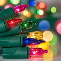 Holiday Essence 100 Multi-Color Christmas Lights With Green Wire 