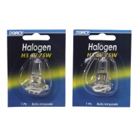 Dorcy 41-1682 H3-6V 75 Watt Halogen Replacement Bulb - 2 Pack