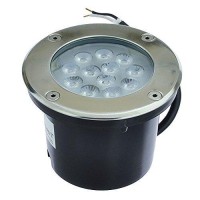 Ledwholesalers Low Voltage In-Ground Led Well Light With Brushed Stainless Steel Trim 12V Ac/Dc, 14W, 3733Ww