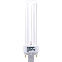 Sylvania 20671 (4-Pack) Cf13Dd/E/835/Eco 13-Watt Double Tube Compact Fluorescent Light Bulb, 3500K, 900 Lumens, 82 Cri, 4-Pin G24Q-1 Base