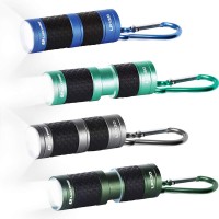 Luxpro - Lp130 Key Chain Led Flashlight, Maximum Brightness With Matching Carabiner Clip, 4 Pack Colors Vary