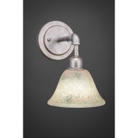 Vintage Wall Sconce Shown In Aged Silver Finish With 7