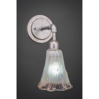 Vintage Wall Sconce Shown In Aged Silver Finish With 5.5