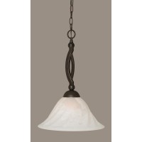 Bow Pendant Shown In Dark Granite Finish With 14