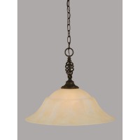 Elegant Pendant Shown In Dark Granite Finish With 20