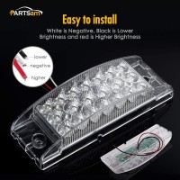 Partsam offers an extensive line of high quality marker lights for car truck trailer boat bus lorry van caravan camper RV etc You can find all the marker lights you need in Partsam Partsam 4PCS 6 x 2 Amber Led Clearance Light w Reflector Clear lens Featur