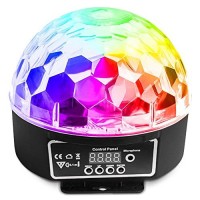 Led Disco Ball By Nulights - Rgb Led Party Lights - 100% Risk Free! Best For Kids Parties, Dj & Mood Lighting. Party Light For Indoors / Outdoors - Dmx, Sound Activated, Digital Display, 5 Color