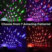 Led Disco Ball By Nulights - Rgb Led Party Lights - 100% Risk Free! Best For Kids Parties, Dj & Mood Lighting. Party Light For Indoors / Outdoors - Dmx, Sound Activated, Digital Display, 5 Color