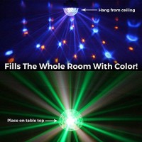 Led Disco Ball By Nulights - Rgb Led Party Lights - 100% Risk Free! Best For Kids Parties, Dj & Mood Lighting. Party Light For Indoors / Outdoors - Dmx, Sound Activated, Digital Display, 5 Color