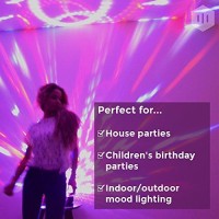 Led Disco Ball By Nulights - Rgb Led Party Lights - 100% Risk Free! Best For Kids Parties, Dj & Mood Lighting. Party Light For Indoors / Outdoors - Dmx, Sound Activated, Digital Display, 5 Color