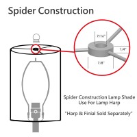 Aspen Creative 32057 Transitional Hardback Empire Shape Spider Construction Lamp Shade In Beige, 13